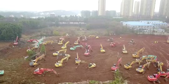 China Bangun Rumah Sakit untuk Tampung Pasien Virus Corona, Akan Selesai Dalam 6 Hari