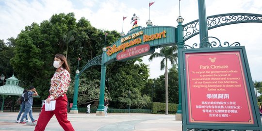 Disneyland Hong Kong Ditutup Akibat Wabah Virus Corona