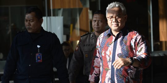 Ketua KPU Dicecar KPK Soal Aliran Uang Suap yang Diterima Wahyu Setiawan