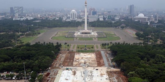 Revitalisasi Monas Dihentikan Sementara