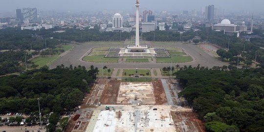 Revitalisasi Monas Disetop Sementara, Kontraktor Minta 75% Nilai Proyek Tetap Dibayar