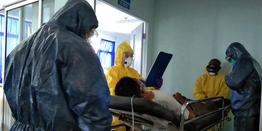 RS Jala Ammari Lantamal VI Makassar Gelar Simulasi Penanganan Pasien Virus Corona