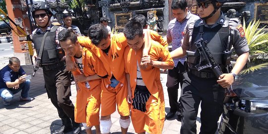 Polisi Tembak 4 Tersangka Pembobol Rumah Kosong di Denpasar