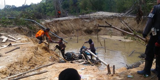 Biang Bencana, 23 Lubang Tambang Emas Ilegal di Bogor Ditutup TNI dan Polisi