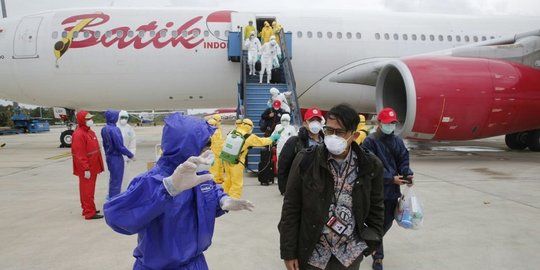 Usai Bawa WNI dari Wuhan, Pesawat Batik Air Disemprot Cairan Pembunuh Virus