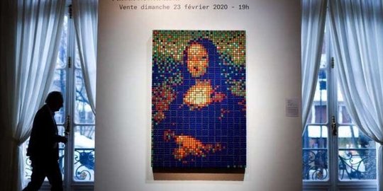 Karya Seni Jalanan Rubik Mona Lisa Bakal Dilelang 2 Miliar Rupiah