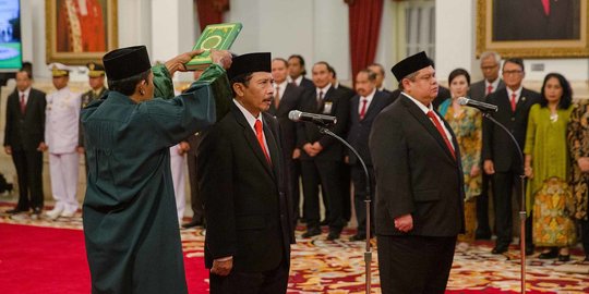 Jokowi Lantik Ketua BPIP dan Kepala BPKP Baru
