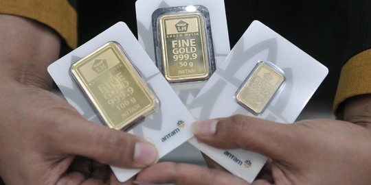 Pelemahan Harga Emas Antam Masih Berlanjut, Hari ini Dijual di Rp770.000 per Gram