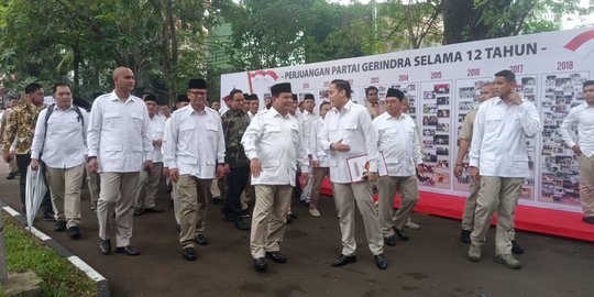 Prabowo, Anies Hingga Sandiaga Hadiri HUT ke-12 Partai Gerindra