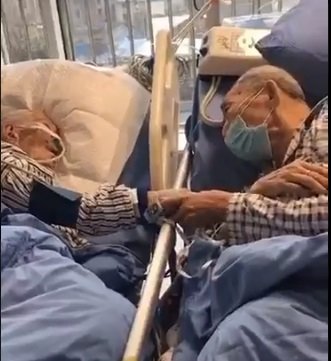 video viral kakek dan nenek terjangkit corona