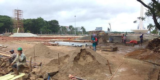 Saling Lempar Jawaban Soal Keberadaan Pohon Tebangan Revitalisasi Monas