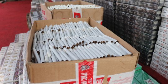 616 Ribu Batang Rokok Ilegal Disita