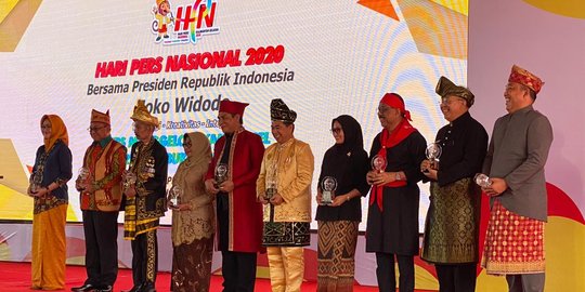 Di Hari Pers Nasional, Enam Bupati Terima Anugerah Kebudayaan 2020