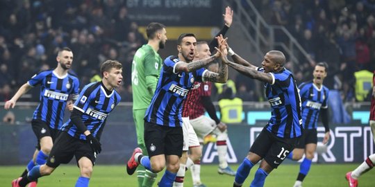 Hasil Serie A: Balikkan Kedudukan, Inter Milan Menang 4-2 dari AC Milan