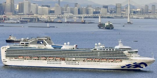 Sudah 130 Penumpang Kapal Pesiar Jepang Terinfeksi Corona, 78 WNI Sehat