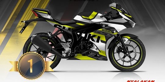 Ahmad Zaky Juara Pertama Suzuki GSX Series Digital Modifikasi Seri I