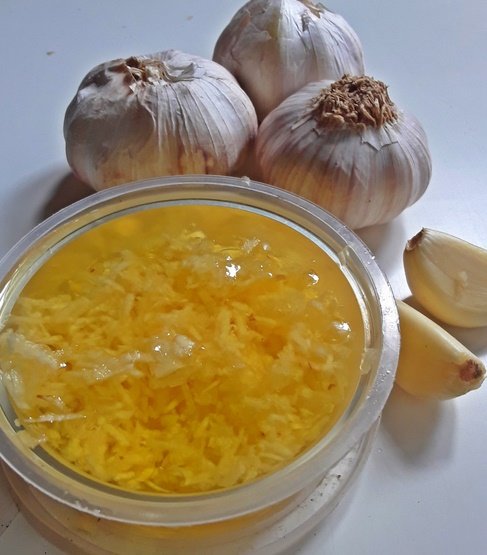 ilustrasi minyak bawang putih
