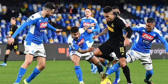 Hasil Coppa Italia: Inter Milan Ditaklukkan Napoli 0-1