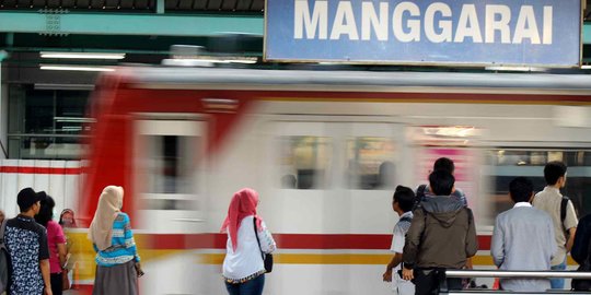 Kondisi Stasiun Manggarai Saat Rekayasa Perjalanan KRL