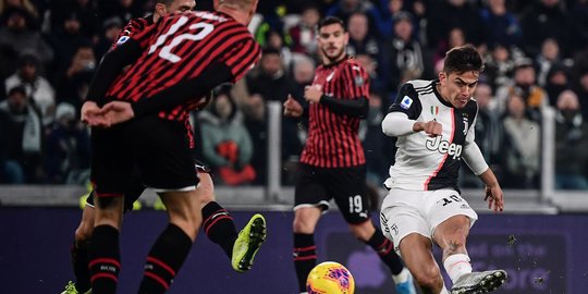 Hasil Coppa Italia: AC Milan Ditahan Imbang Juventus 1-1