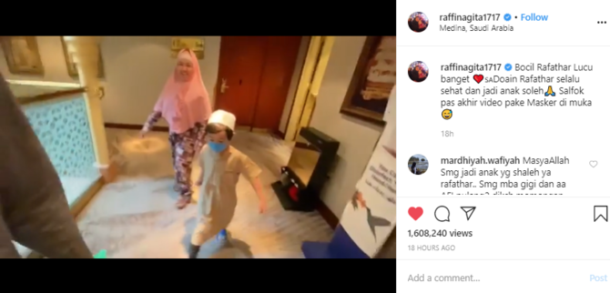 momen umroh raffi 2020