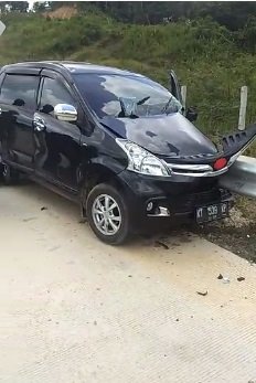 kecelakaan di ruas tol balikpapan