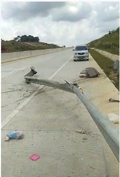 kecelakaan di ruas tol balikpapan