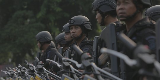 Laga Final Persebaya vs Persija, Polisi Jaga Ketat Stadion Gelora Delta Sidoarjo
