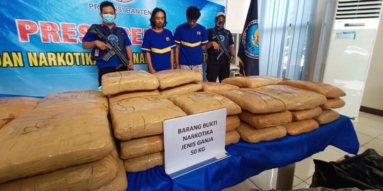 BNN Banten Gagalkan Pengiriman 50 Kg Ganja Kering dari Aceh