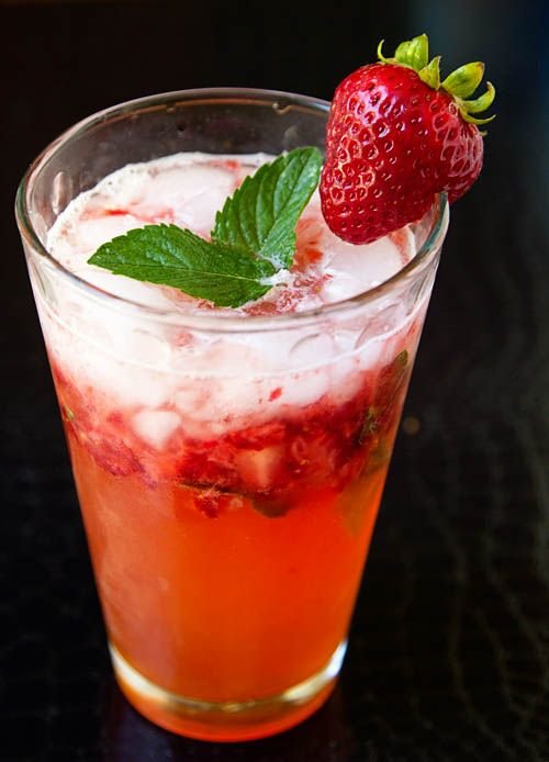 strawberry mocktail