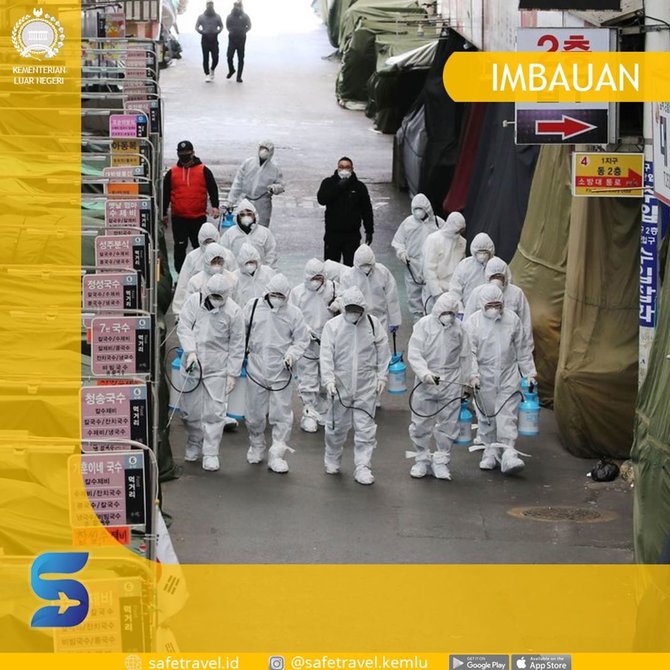 virus corona di korea selatan