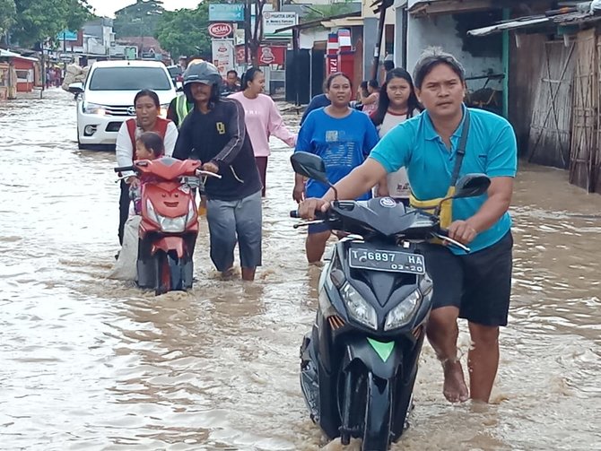 banjir di kabupaten karawang