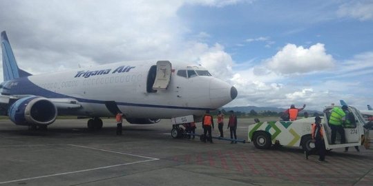 Hendak Lepas Landas, Pesawat Cargo Trigana Tergelincir di Bandara Sentani