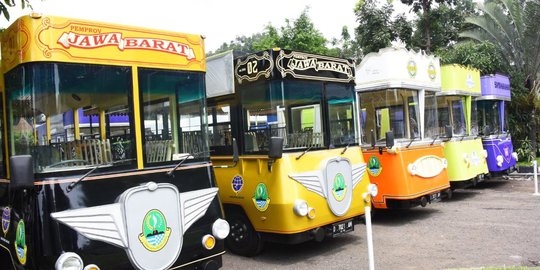 8 Potret Bus Unik, Ikon Baru Pariwisata Kota-kota di Jawa Barat
