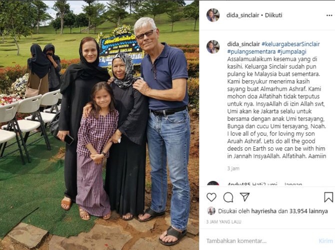 ibunda ashraf sinclair pamit pulang ke malaysia