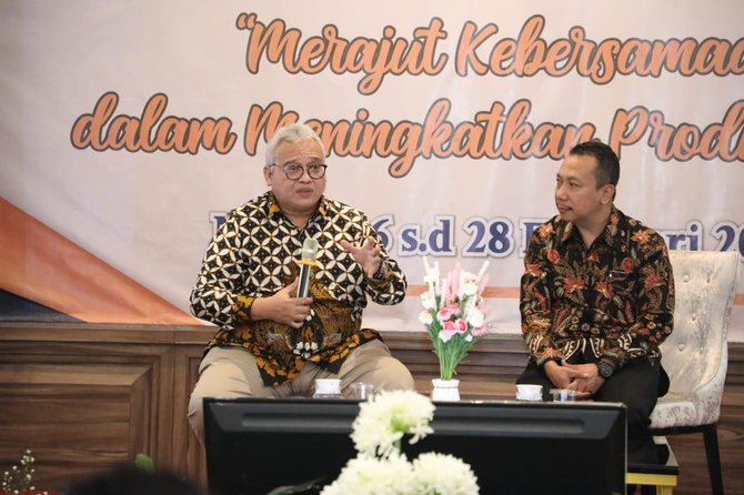 dirjen binalattas bambang satrio lelono dalam pembukaan rakor strategic forum nasional peningkatan produktivitas