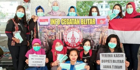 Antisipasi Virus Corona, Ini 4 Foto WNI Asal Jawa Timur Pakai Masker dari Indonesia