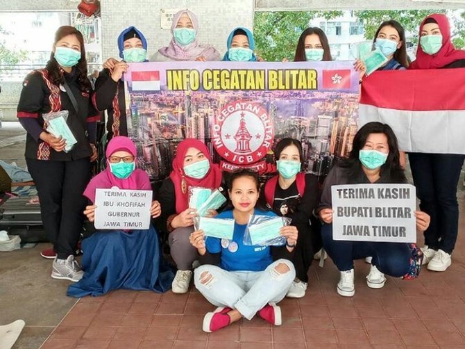 kirim masker untuk wni asal jatim