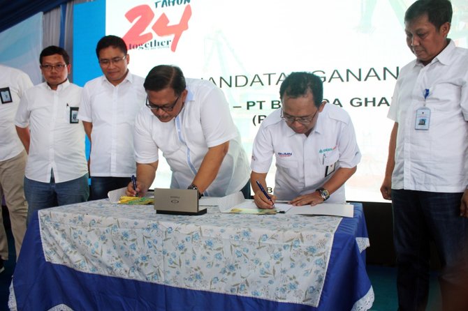 krakatau bandara samudera dan bgr logistics kerja sama pelabuhan dan logistik