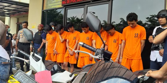 7 Anggota Geng Motor Penganiaya Pemotor Hingga Tewas Ditangkap