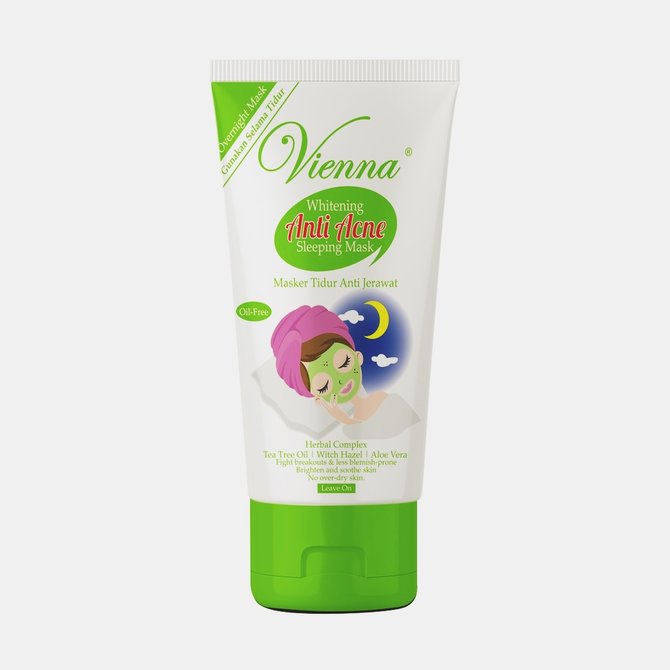 vienna whitening anti acne sleeping face mask