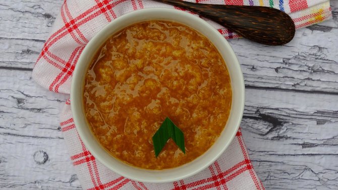 ilustrasi bubur merah