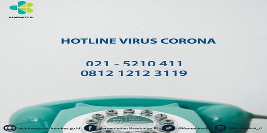 Alasan Kemenkes Soal Hotline 24 Jam Terkait Virus Corona Sulit Dihubungi