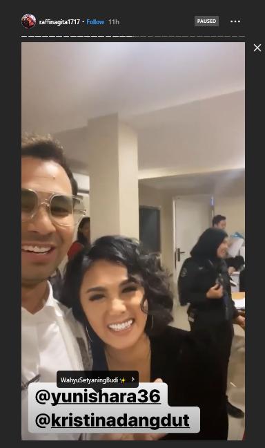 raffi ahmad bertemu dengan yuni shara