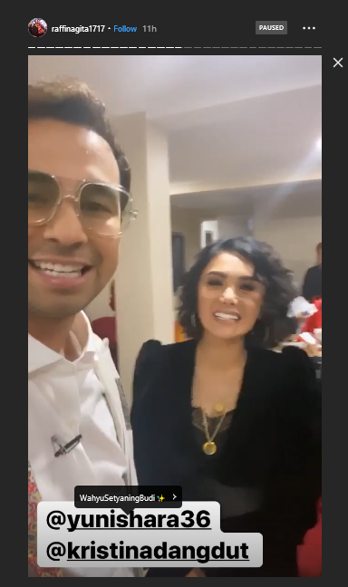 raffi ahmad bertemu dengan yuni shara