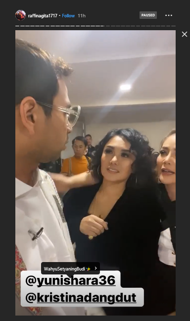 raffi ahmad bertemu dengan yuni shara