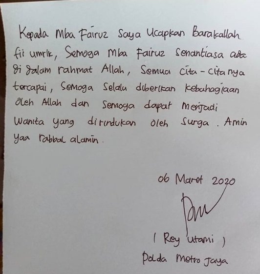 surat terbuka rey utami