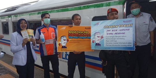Cegah Penyebaran Corona, PT KAI Periksa Kesehatan Penumpang di Solo Balapan
