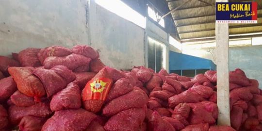 Bea Cukai Aceh Gagalkan Penyelundupan 18 Ton Bawang Merah Asal Thailand