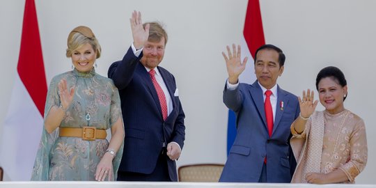Presiden Jokowi Terima Kunjungan Raja dan Ratu Belanda
